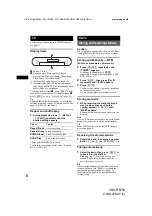 Предварительный просмотр 8 страницы Sony CDX-R6750 Operating Instructions Manual