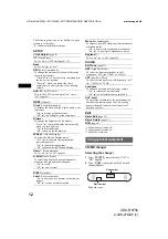 Предварительный просмотр 12 страницы Sony CDX-R6750 Operating Instructions Manual