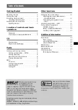 Предварительный просмотр 3 страницы Sony CDX-RA550 Operating Instructions Manual