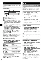 Предварительный просмотр 8 страницы Sony CDX-RA550 Operating Instructions Manual