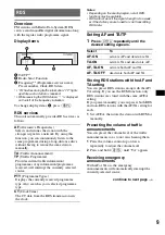 Предварительный просмотр 9 страницы Sony CDX-RA550 Operating Instructions Manual