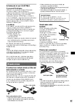 Предварительный просмотр 75 страницы Sony CDX-RA550 Operating Instructions Manual