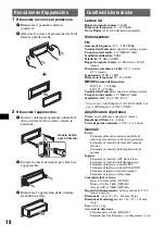 Предварительный просмотр 76 страницы Sony CDX-RA550 Operating Instructions Manual