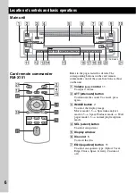 Предварительный просмотр 6 страницы Sony CDX-RA650 Operating Instructions Manual