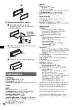 Предварительный просмотр 36 страницы Sony CDX-RA650 Operating Instructions Manual