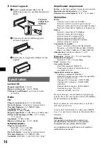 Предварительный просмотр 56 страницы Sony CDX-RA650 Operating Instructions Manual