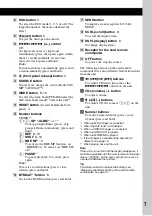 Предварительный просмотр 7 страницы Sony CDX-RA700 - Motorized Synchro-flip Detachable Face Operating Instructions Manual