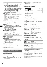 Предварительный просмотр 10 страницы Sony CDX-RA700 - Motorized Synchro-flip Detachable Face Operating Instructions Manual