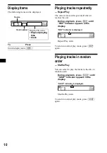 Предварительный просмотр 10 страницы Sony CDX-RW300 - Fm/am Compact Disc Player Operating Instructions Manual