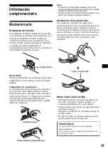 Предварительный просмотр 33 страницы Sony CDX-RW300 - Fm/am Compact Disc Player Operating Instructions Manual