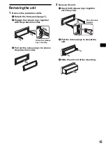 Предварительный просмотр 15 страницы Sony CDX-S1000 Operating Instructions Manual