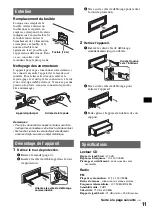 Preview for 37 page of Sony CDX-S11 Operating Instructions Manual