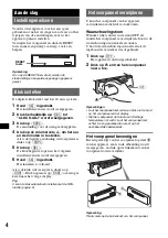 Preview for 54 page of Sony CDX-S11 Operating Instructions Manual