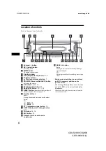 Предварительный просмотр 4 страницы Sony CDX-S2000 - Fm/am Compact Disc Player Operating Instructions Manual