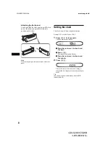 Предварительный просмотр 8 страницы Sony CDX-S2000 - Fm/am Compact Disc Player Operating Instructions Manual