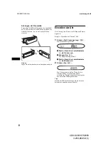 Предварительный просмотр 30 страницы Sony CDX-S2000 - Fm/am Compact Disc Player Operating Instructions Manual