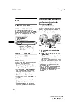 Предварительный просмотр 34 страницы Sony CDX-S2000 - Fm/am Compact Disc Player Operating Instructions Manual