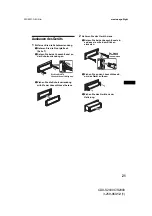 Предварительный просмотр 43 страницы Sony CDX-S2000 - Fm/am Compact Disc Player Operating Instructions Manual