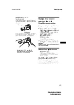 Предварительный просмотр 63 страницы Sony CDX-S2000 - Fm/am Compact Disc Player Operating Instructions Manual