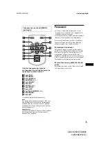 Предварительный просмотр 75 страницы Sony CDX-S2000 - Fm/am Compact Disc Player Operating Instructions Manual