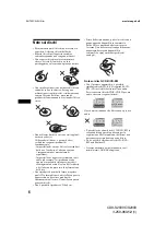 Предварительный просмотр 76 страницы Sony CDX-S2000 - Fm/am Compact Disc Player Operating Instructions Manual