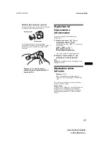 Предварительный просмотр 87 страницы Sony CDX-S2000 - Fm/am Compact Disc Player Operating Instructions Manual