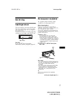 Предварительный просмотр 101 страницы Sony CDX-S2000 - Fm/am Compact Disc Player Operating Instructions Manual