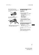 Предварительный просмотр 111 страницы Sony CDX-S2000 - Fm/am Compact Disc Player Operating Instructions Manual