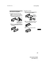 Предварительный просмотр 115 страницы Sony CDX-S2000 - Fm/am Compact Disc Player Operating Instructions Manual