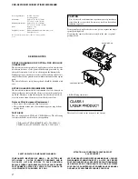 Предварительный просмотр 2 страницы Sony CDX-S2010 - Fm/am Compact Disc Player Service Manual