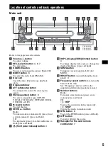 Preview for 5 page of Sony CDX-S2010C Operating Instructions Manual