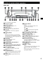 Предварительный просмотр 5 страницы Sony CDX-S2020 Operating Instructions Manual