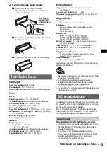 Предварительный просмотр 25 страницы Sony CDX-S2020 Operating Instructions Manual