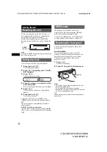 Предварительный просмотр 4 страницы Sony CDX-S2050 Operating Instructions Manual