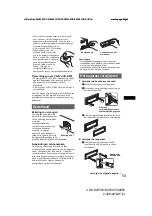 Предварительный просмотр 75 страницы Sony CDX-S2050 Operating Instructions Manual