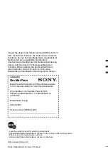 Предварительный просмотр 134 страницы Sony CDX-S2200 Operating Instructions Manual