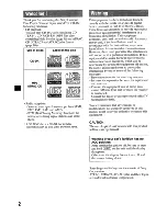 Предварительный просмотр 2 страницы Sony CDX-S2210 - Fm/am Compact Disc Player Operating Instructions Manual