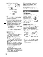 Предварительный просмотр 10 страницы Sony CDX-S2210 - Fm/am Compact Disc Player Operating Instructions Manual