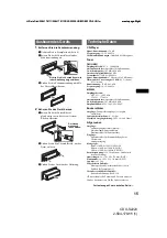 Предварительный просмотр 29 страницы Sony CDX-S2220 Operating Instructions Manual