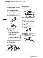 Предварительный просмотр 10 страницы Sony CDX-S2250 Operating Instructions Manual