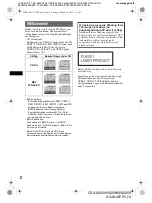 Предварительный просмотр 18 страницы Sony CDX-S2250 Operating Instructions Manual