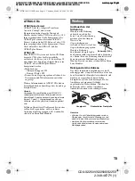 Предварительный просмотр 31 страницы Sony CDX-S2250 Operating Instructions Manual