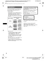 Предварительный просмотр 36 страницы Sony CDX-S2250 Operating Instructions Manual