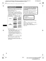 Предварительный просмотр 54 страницы Sony CDX-S2250 Operating Instructions Manual