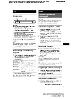 Предварительный просмотр 77 страницы Sony CDX-S2250 Operating Instructions Manual