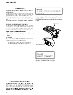 Предварительный просмотр 2 страницы Sony CDX-S2270EE Service Manual