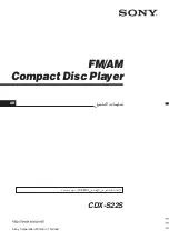 Preview for 28 page of Sony CDX-S22S Operating Instructions Manual