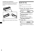 Предварительный просмотр 26 страницы Sony CDX-SW200 - Fm/am Compact Disc Player Operating Instructions Manual