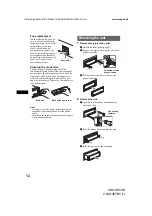 Предварительный просмотр 12 страницы Sony CDX-SW330 - Fm/am Compact Disc Player Operating Instructions Manual