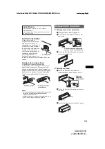 Предварительный просмотр 27 страницы Sony CDX-SW330 - Fm/am Compact Disc Player Operating Instructions Manual